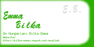 emma bilka business card